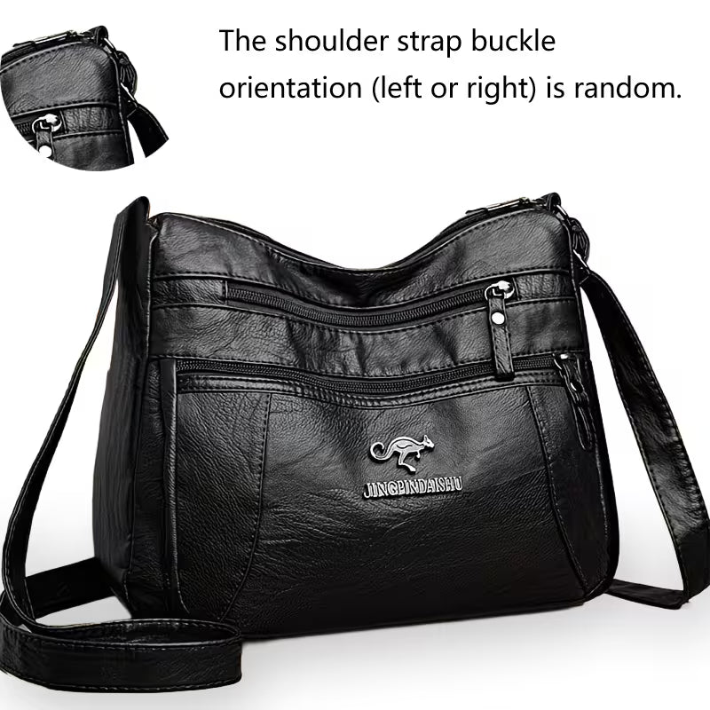 ✨Women's Leather Crossbody Bag – Versatile Multi-Function Purse for Everyday Use