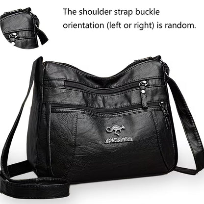 ✨Women's Leather Crossbody Bag – Versatile Multi-Function Purse for Everyday Use