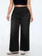 ⏳Time-Limited Special⏰ Stretchy Pull-On Wide-Leg Knit Jeans