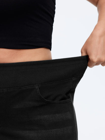 ⏳Time-Limited Special⏰ Stretchy Pull-On Wide-Leg Knit Jeans