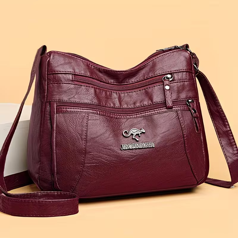 ✨Women's Leather Crossbody Bag – Versatile Multi-Function Purse for Everyday Use