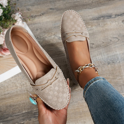 🔥Best Seller-Last Day Sale 60% OFF🔥Hot-selling plus-size women's stitched smiley loafers