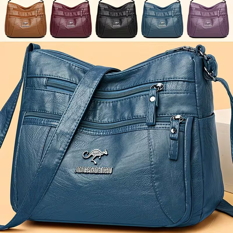 ✨Women's Leather Crossbody Bag – Versatile Multi-Function Purse for Everyday Use