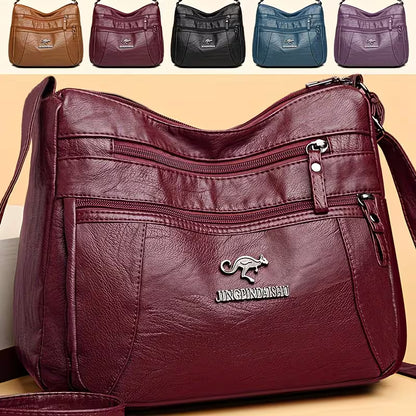 ✨Women's Leather Crossbody Bag – Versatile Multi-Function Purse for Everyday Use