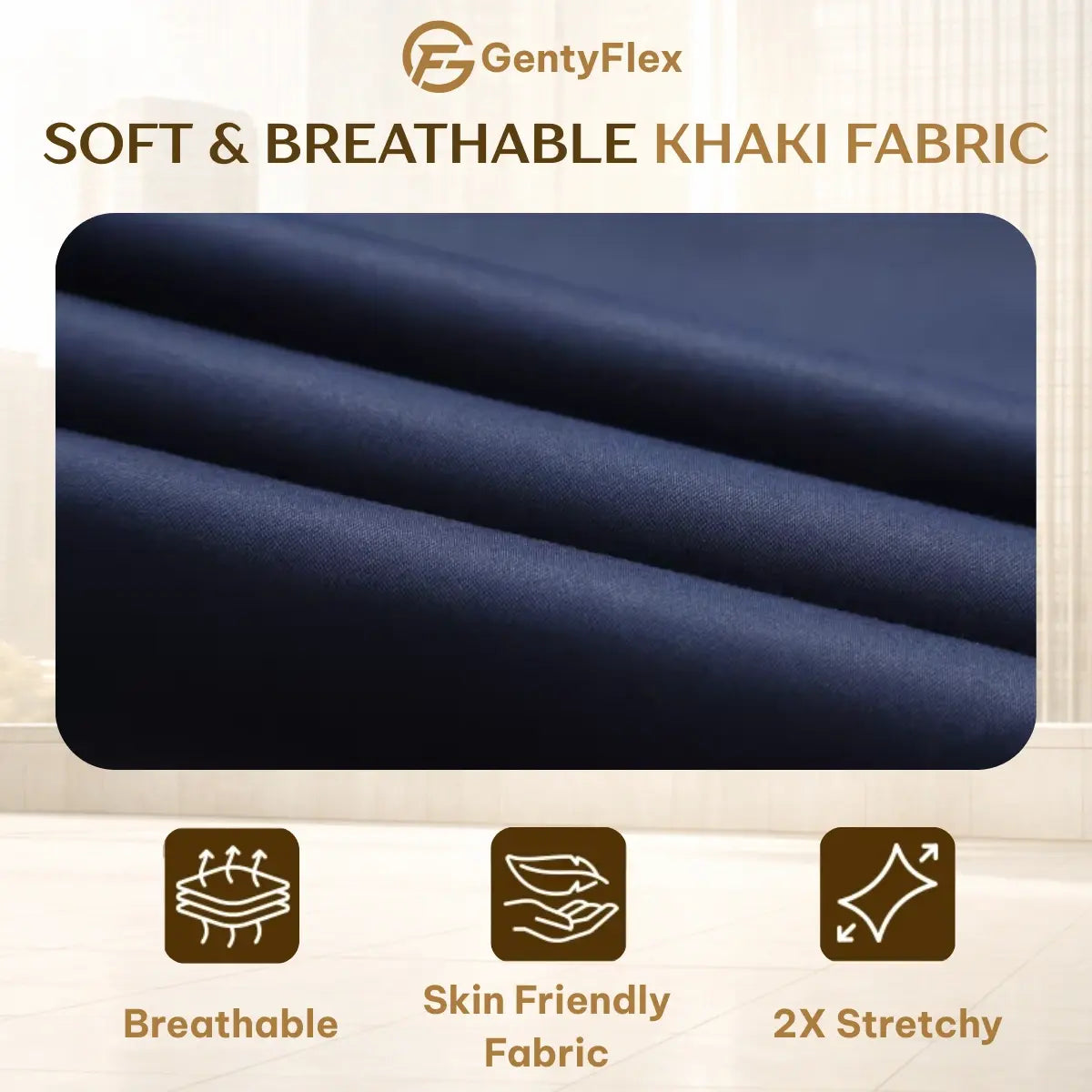 Ultra-Stretch Flexible Comfort Men's Classic Pants