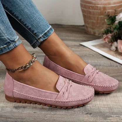 🔥Best Seller-Last Day Sale 60% OFF🔥Hot-selling plus-size women's stitched smiley loafers