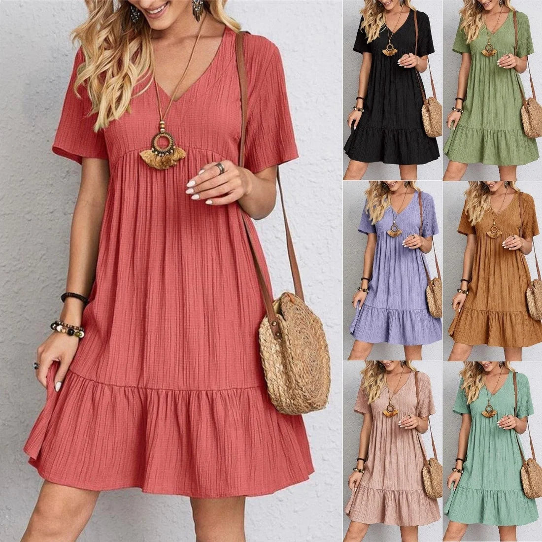 💥Dress with loose waist lacing